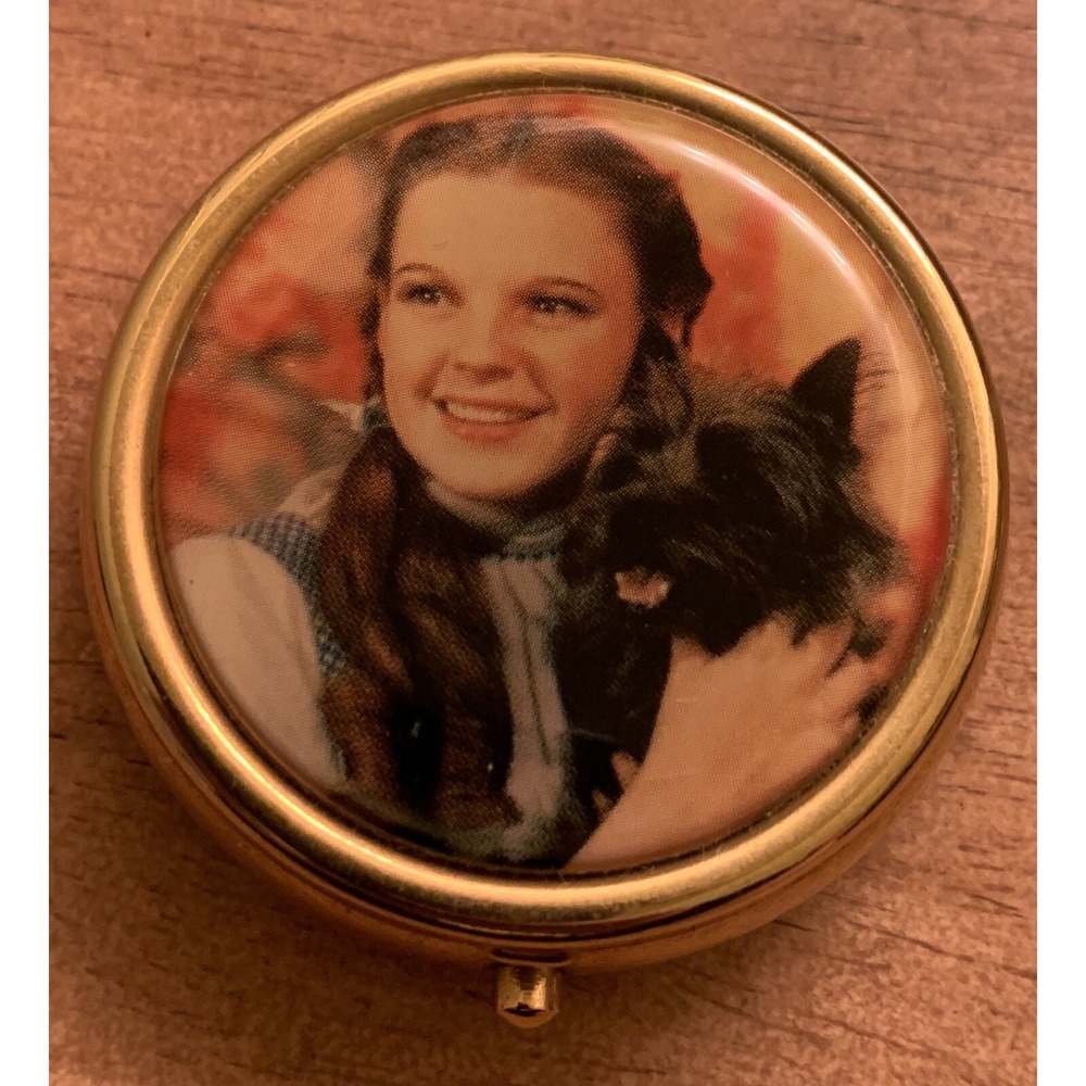 Vintage Wizard‎ Oz Pill Box Case Holder  Medicine Container EUC